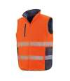 RS332 R332X Result Safe-Guard Reversible Soft Padded Gilet Fluorescent Orange / Navy colour image